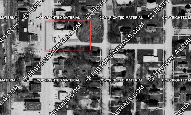 In Town Inn Motel (Northern Trails Motel) - 1966 Aerial